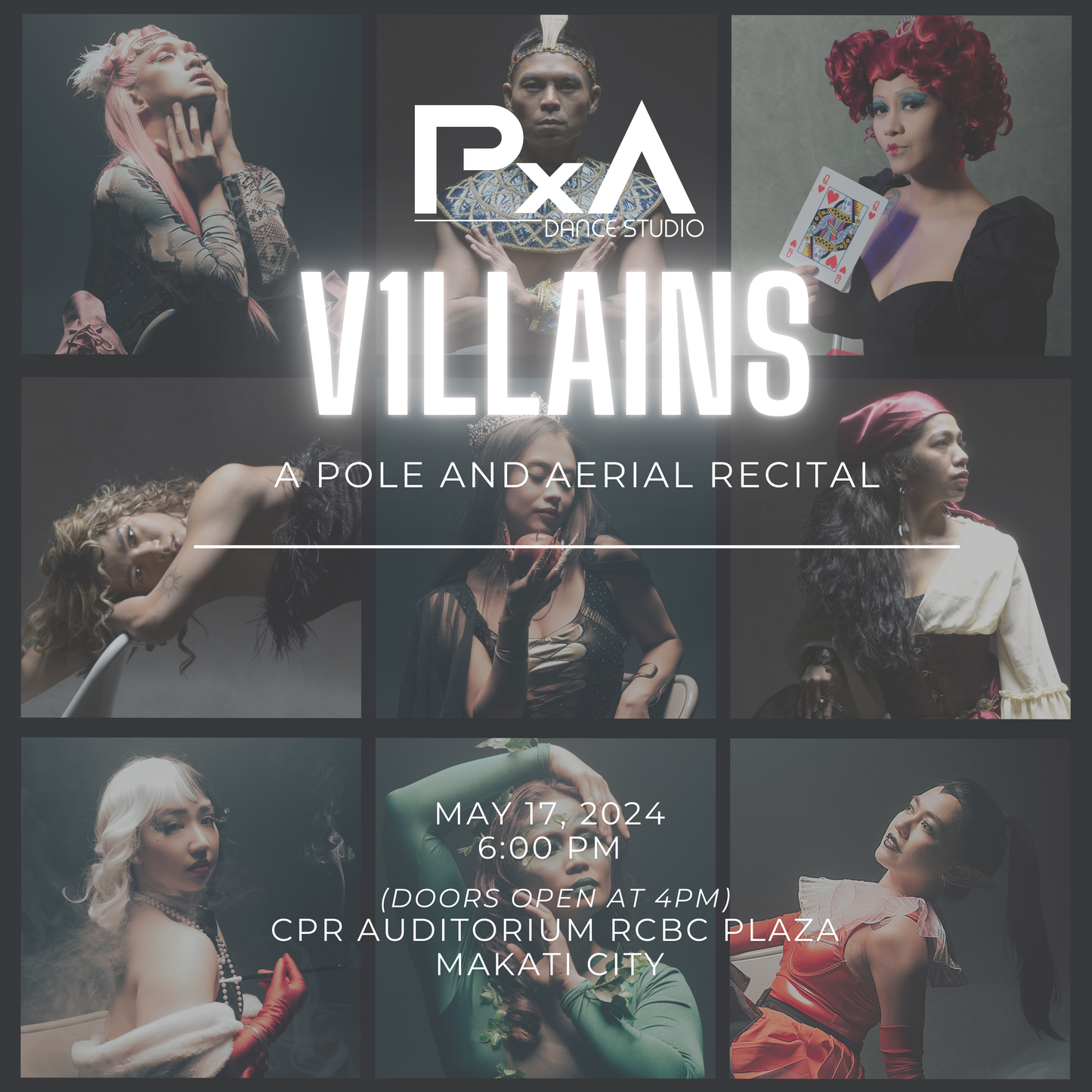PxA Pole, Aerial and Dance Recital V1LLAINS Event Ticket